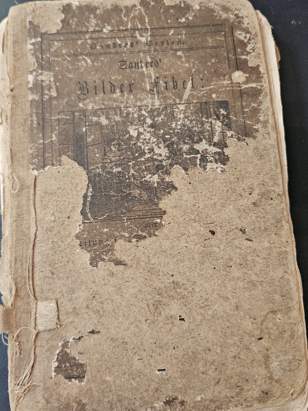 Vintage 1846 Amish Hardcover Lesson Book